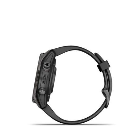 Garmin fenix 7S Pro Sapphire Solar, Carbon Gray DLC Titanium, Black Band