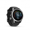 Garmin fenix E - 47mm, AMOLED, Stainless Steel/Graphite, Black band