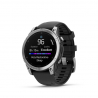 Garmin fenix E - 47mm, AMOLED, Stainless Steel/Graphite, Black band