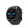 Garmin fenix 8 - 51mm, AMOLED, Sapphire, Carbon Gray DLC Titanium, Black/Pebble Gray band