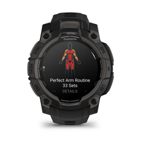 Garmin Instinct 3 AMOLED 45mm, Black, Black silicone band