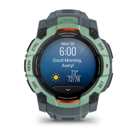 Garmin Instinct 3 AMOLED 50mm, Neo tropic, Twilight silicone band